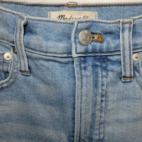 Madewell The Perfect Vintage Jeans High Rise Raw Hem Size 24 NWOT - Picture 5 of 13